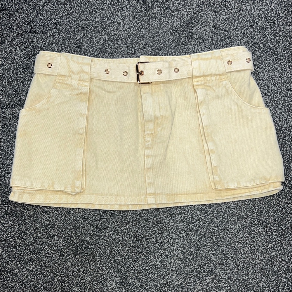 Cargo Khaki Mini Skirt